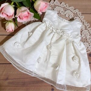 Jayne Copeland 3M Ivory Baptism Easter Wedding Dress Set w Bloomers
